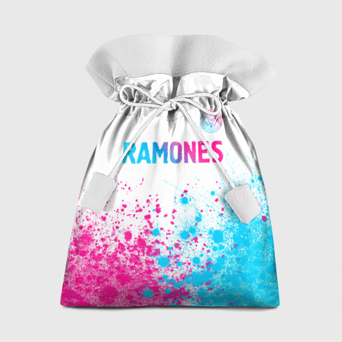 Подарочный 3D мешок Ramones neon gradient style посередине