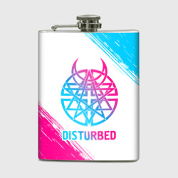 Фляга Disturbed neon gradient style