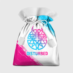 Подарочный 3D мешок Disturbed neon gradient style