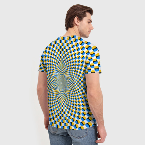 Мужская футболка 3D Оптическая иллюзия арт, цвет 3D печать - фото 4