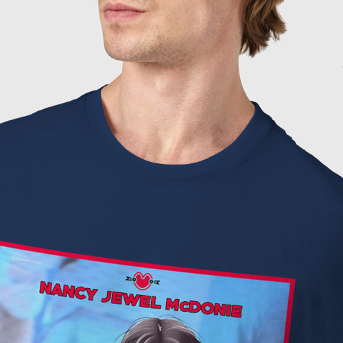 Мужская футболка хлопок Nancy  Момаленд, цвет темно-синий - фото 6