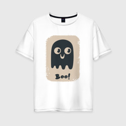 Женская футболка хлопок Oversize Boo!