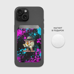 Картхолдер Magsafe магнитный Chicken gun - neon - фото 2