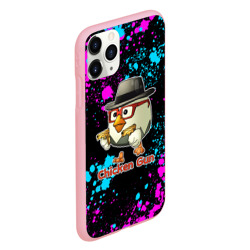 Чехол для iPhone 11 Pro матовый Chicken gun - neon - фото 2