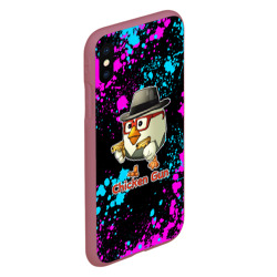 Чехол для iPhone XS Max матовый Chicken gun - neon - фото 2