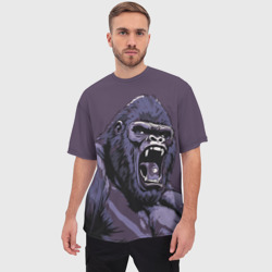 Мужская футболка oversize 3D Lord of the Jungle - фото 2