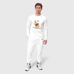 Мужской костюм хлопок Мем капибара в шапочке: все будет капибибарно - фото 2