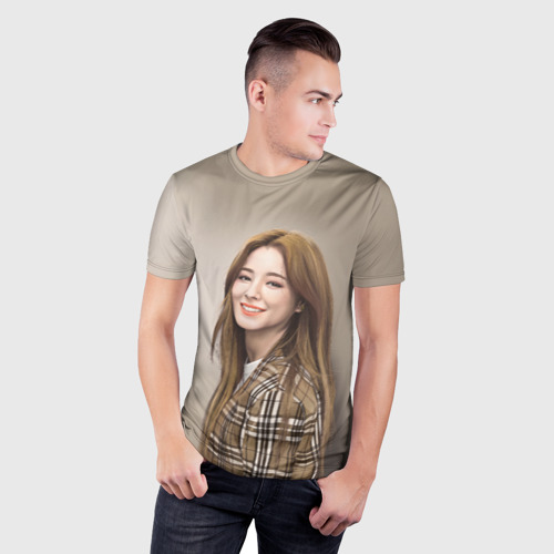 Мужская футболка 3D Slim с принтом Нэнси Момаленд, фото на моделе #1