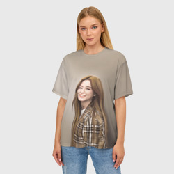Женская футболка oversize 3D Нэнси Момаленд - фото 2