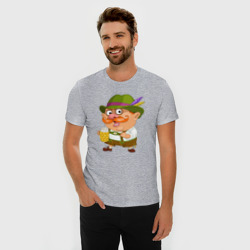 Мужская футболка хлопок Slim Ирландец с пивом - фото 2
