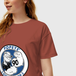 Женская футболка хлопок Oversize Popeye since  - фото 2