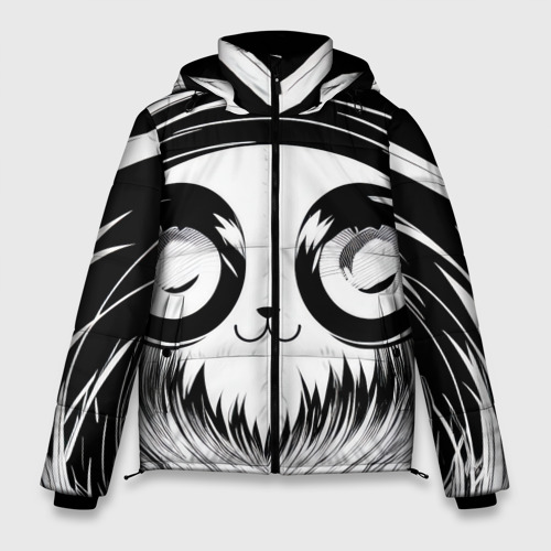 Мужская зимняя куртка 3D с принтом Анимэ котик, вид спереди #2