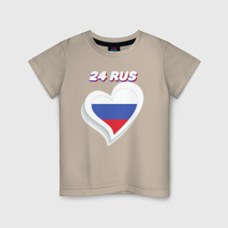 Детская футболка хлопок 24 регион Красноярский край