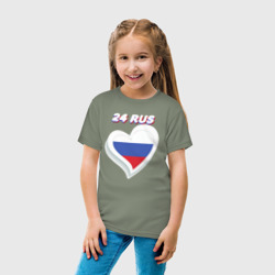 Детская футболка хлопок 24 регион Красноярский край - фото 2
