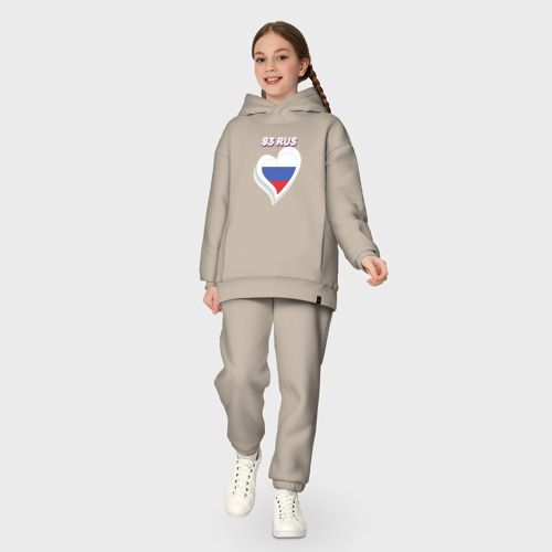 Детский костюм хлопок Oversize 93 регион Краснодарский край, цвет миндальный - фото 5