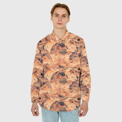 Мужская рубашка oversize 3D Морские раковины - фото 2