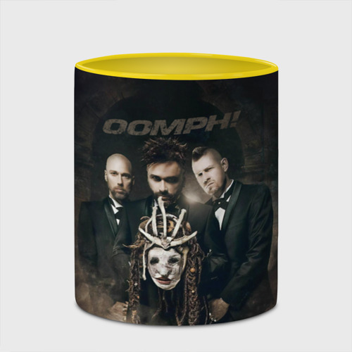 Кружка с полной запечаткой Oomph ritual, цвет белый + желтый - фото 4