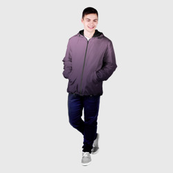 Мужская куртка 3D Градиент приглушенный фиолетовый - фото 2