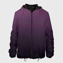 Мужская куртка 3D Градиент тёмный фиолетовый