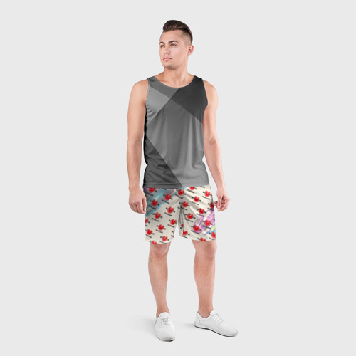 Мужские шорты спортивные Momaland pattern, цвет 3D печать - фото 4