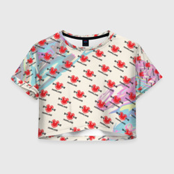 Женская футболка Crop-top 3D Momaland pattern