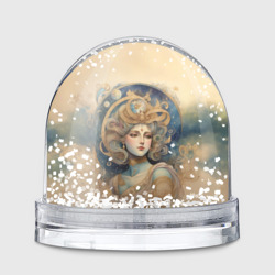 Игрушка Снежный шар Ретро иллюстрация богини 