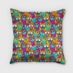 Подушка 3D Разноцветные совы