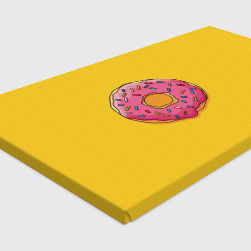 Холст прямоугольный Пончик Гомера, цвет 3D печать - фото 4