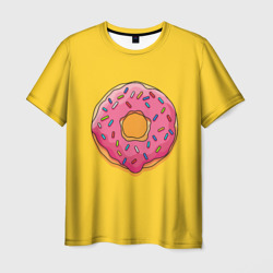Мужская футболка 3D Пончик Гомера