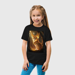Детская футболка хлопок Котик лесной дух - фото 2