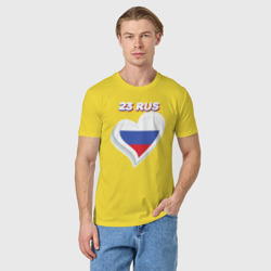 Мужская футболка хлопок 23 регион Краснодарский край - фото 2