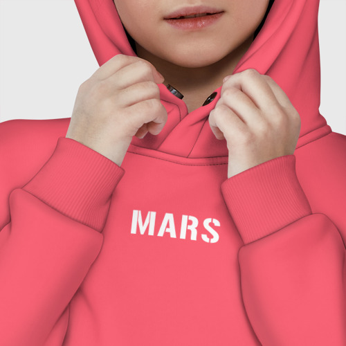 Детское худи Oversize хлопок Mars 30STM, цвет коралловый - фото 7