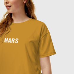 Женская футболка хлопок Oversize Mars 30STM - фото 2