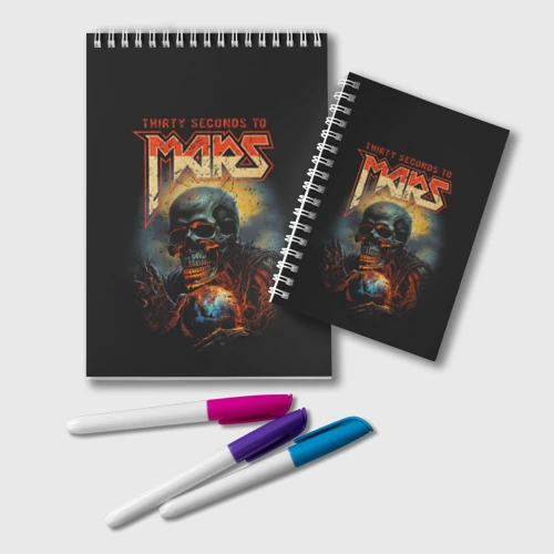 Блокнот Thirty seconds to mars skull