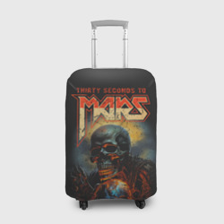 Чехол для чемодана 3D Thirty seconds to mars skull