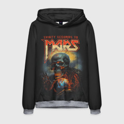 Мужская толстовка 3D Thirty seconds to mars skull