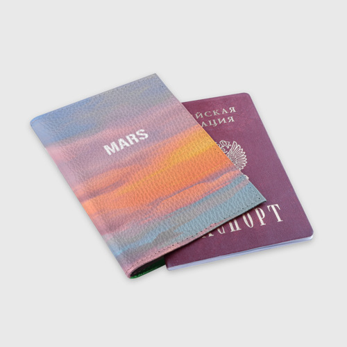 Обложка для паспорта матовая кожа Thirty Seconds to Mars Seasons, цвет зеленый - фото 3