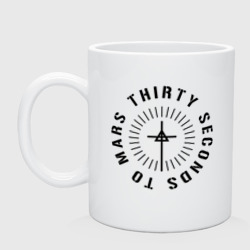 Кружка керамическая Thirty seconds to mars logotype