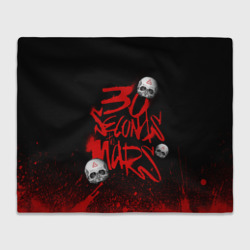 Плед 3D Thirty seconds to mars skulls