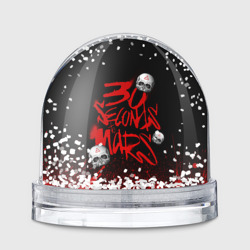 Игрушка Снежный шар Thirty seconds to mars skulls