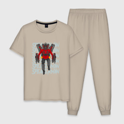 Мужская пижама хлопок Летящий Титан Спикермен