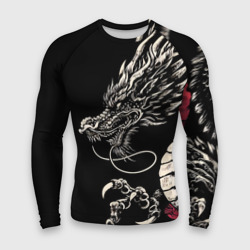 Мужской рашгард 3D Japanese dragon - irezumi - art