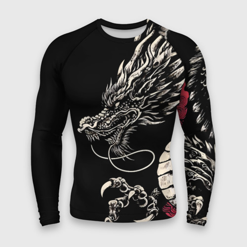 Мужской рашгард 3D Japanese dragon - irezumi - art, цвет 3D печать