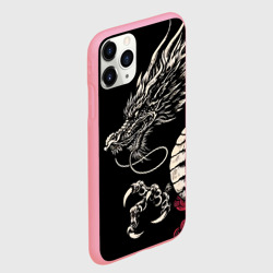 Чехол для iPhone 11 Pro Max матовый Japanese dragon - irezumi - art - фото 2