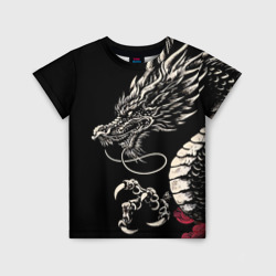 Детская футболка 3D Japanese dragon - irezumi - art