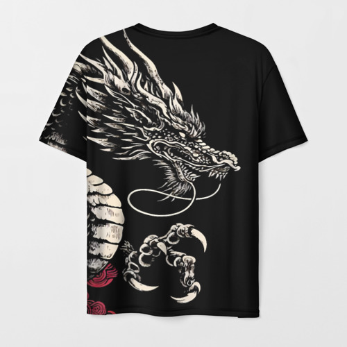 Мужская футболка 3D Japanese dragon - irezumi - art, цвет 3D печать - фото 2