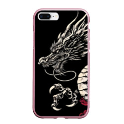 Чехол для iPhone 7Plus/8 Plus матовый Japanese dragon - irezumi - art