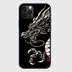 Чехол для iPhone 12 Pro Japanese dragon - irezumi - art