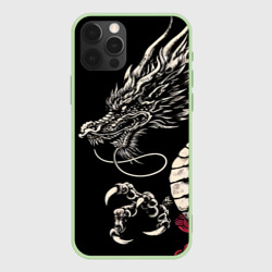 Чехол для iPhone 12 Pro Japanese dragon - irezumi - art