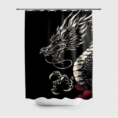 Штора 3D для ванной Japanese dragon - irezumi - art